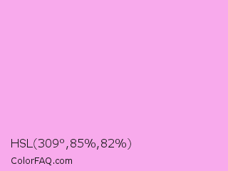 HSL 309°,85%,82% Color Image