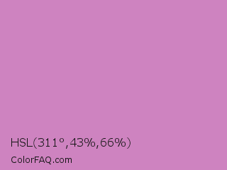 HSL 311°,43%,66% Color Image