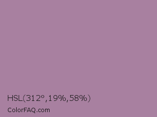HSL 312°,19%,58% Color Image