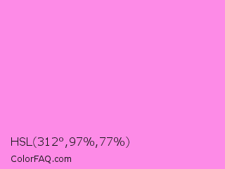 HSL 312°,97%,77% Color Image