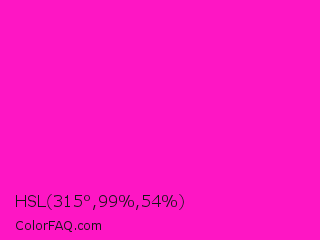 HSL 315°,99%,54% Color Image