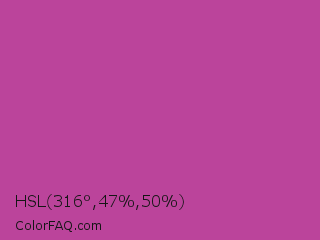 HSL 316°,47%,50% Color Image