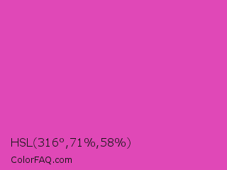 HSL 316°,71%,58% Color Image