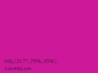 HSL 317°,79%,45% Color Image