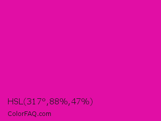 HSL 317°,88%,47% Color Image