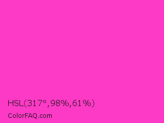 HSL 317°,98%,61% Color Image
