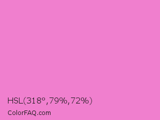 HSL 318°,79%,72% Color Image