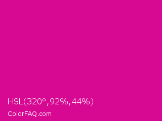 HSL 320°,92%,44% Color Image
