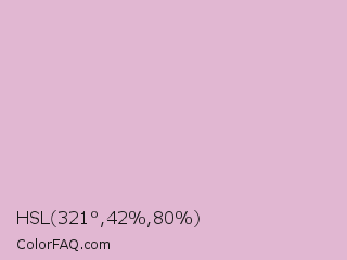 HSL 321°,42%,80% Color Image