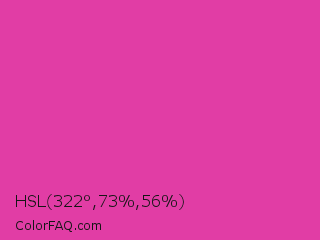 HSL 322°,73%,56% Color Image
