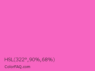 HSL 322°,90%,68% Color Image