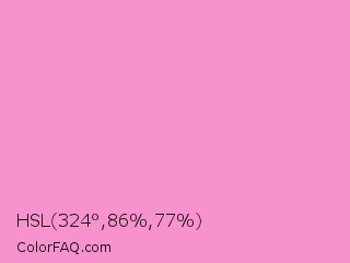 HSL 324°,86%,77% Color Image