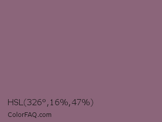 HSL 326°,16%,47% Color Image