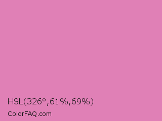 HSL 326°,61%,69% Color Image