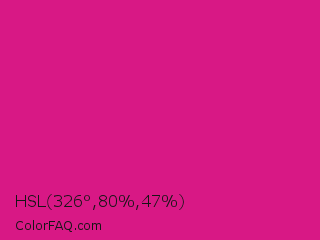 HSL 326°,80%,47% Color Image