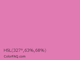 HSL 327°,63%,68% Color Image