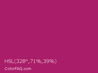 HSL 328°,71%,39% Color Image
