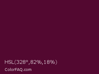 HSL 328°,82%,18% Color Image