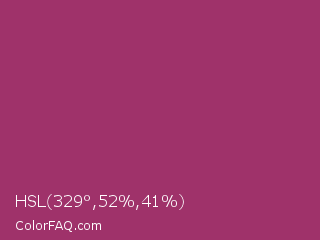HSL 329°,52%,41% Color Image