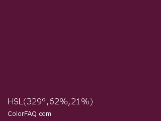 HSL 329°,62%,21% Color Image