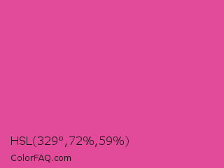 HSL 329°,72%,59% Color Image