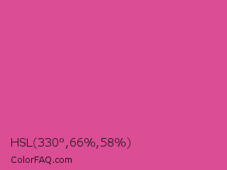 HSL 330°,66%,58% Color Image