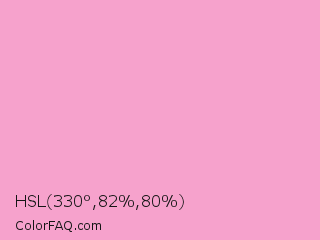 HSL 330°,82%,80% Color Image