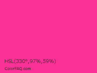 HSL 330°,97%,59% Color Image