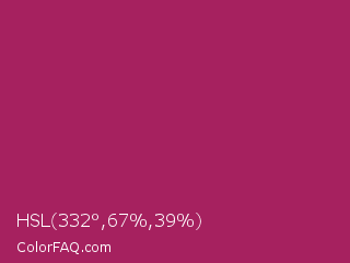 HSL 332°,67%,39% Color Image