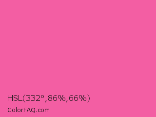 HSL 332°,86%,66% Color Image