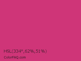 HSL 334°,62%,51% Color Image