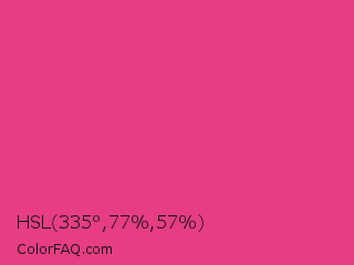 HSL 335°,77%,57% Color Image