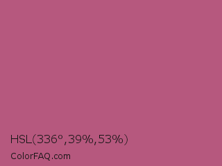 HSL 336°,39%,53% Color Image