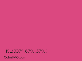 HSL 337°,67%,57% Color Image
