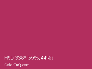 HSL 338°,59%,44% Color Image