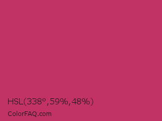 HSL 338°,59%,48% Color Image