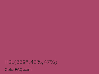 HSL 339°,42%,47% Color Image