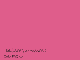 HSL 339°,67%,62% Color Image