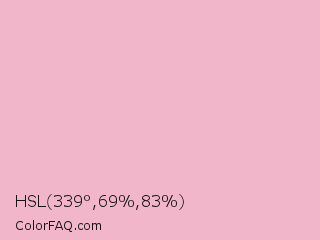 HSL 339°,69%,83% Color Image
