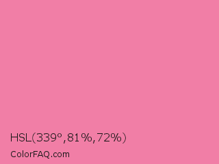 HSL 339°,81%,72% Color Image