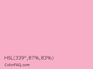HSL 339°,87%,83% Color Image