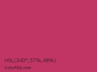 HSL 340°,57%,48% Color Image