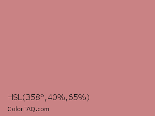 HSL 358°,40%,65% Color Image