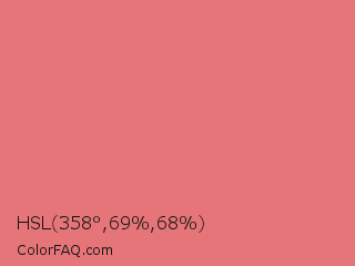 HSL 358°,69%,68% Color Image