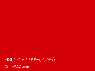 HSL 358°,99%,42% Color Image