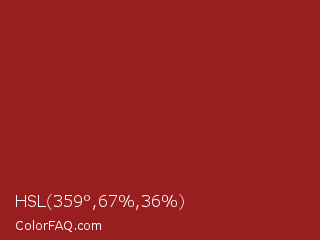 HSL 359°,67%,36% Color Image