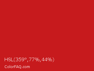 HSL 359°,77%,44% Color Image