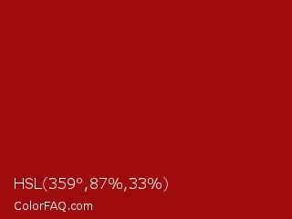 HSL 359°,87%,33% Color Image