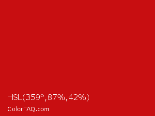 HSL 359°,87%,42% Color Image