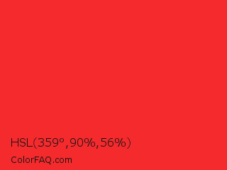 HSL 359°,90%,56% Color Image